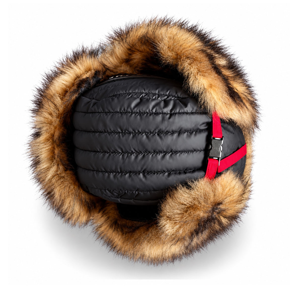 Polo Ralph Lauren Winter Stadium 1992 Earflap Hat Black Tan 2018 (USED)