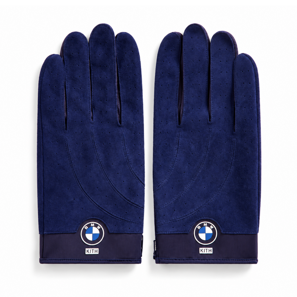 Kith for BMW Suede Driving Gloves Techno Violet 2026