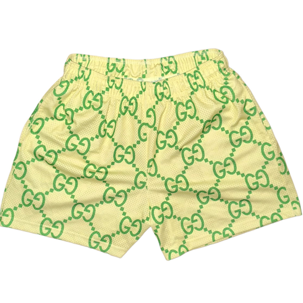 Bravest Studios Gucci-Inspired Mesh Monogram Shorts Sprite 2021 (USED)
