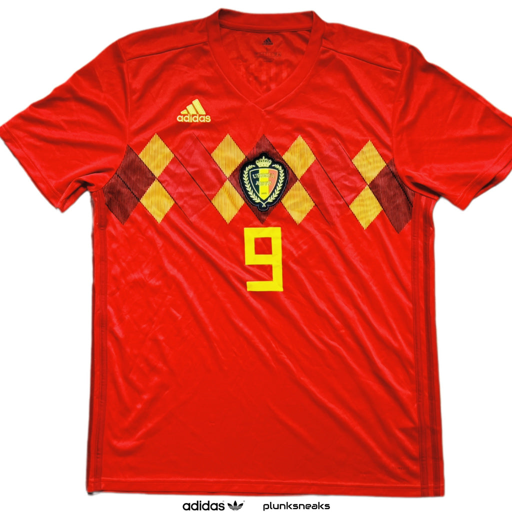 adidas Belgium National Team World Cup Home Romelu Lukaku Jersey 2018 (USED)