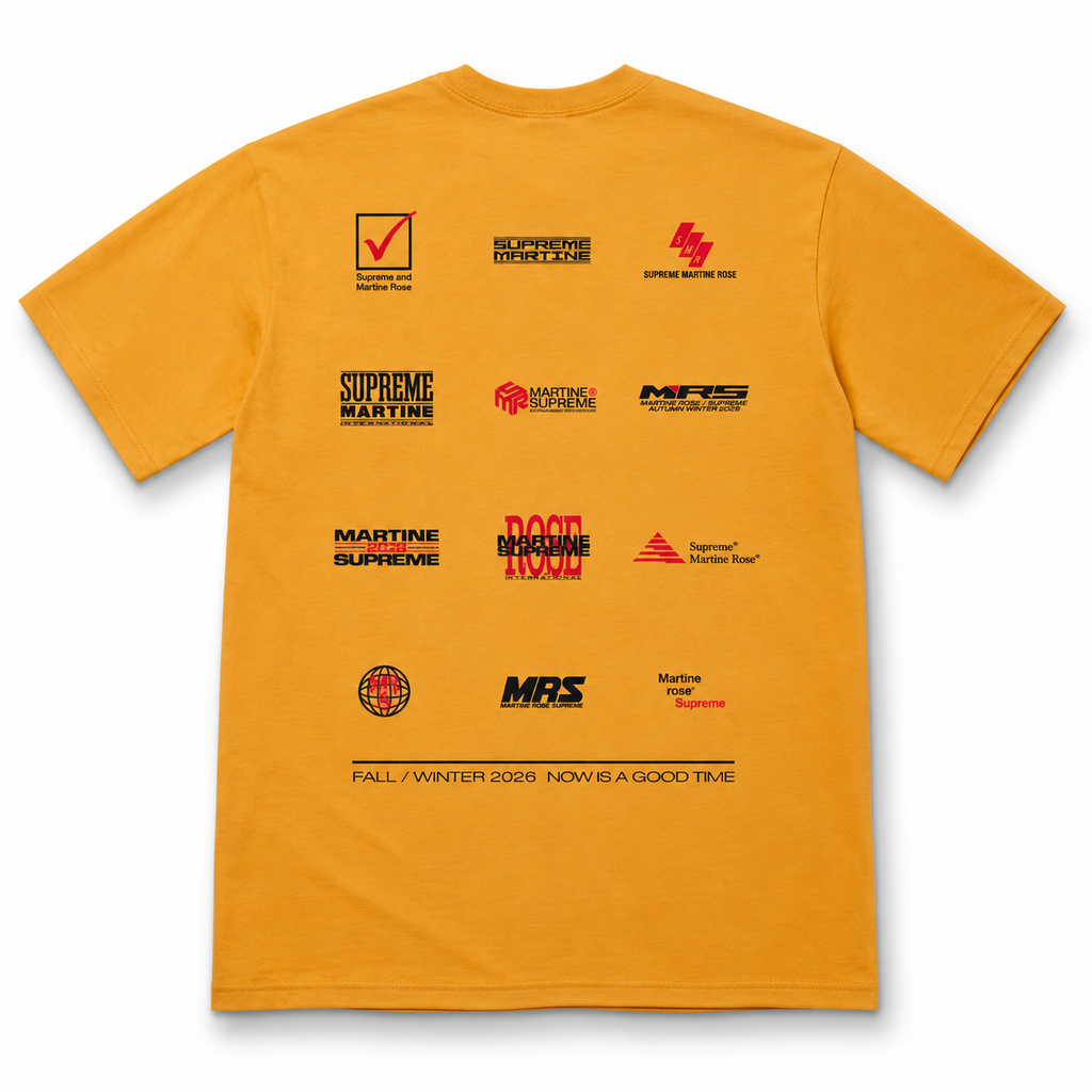 Supreme Martine Rose Now Tee Mustard 2026