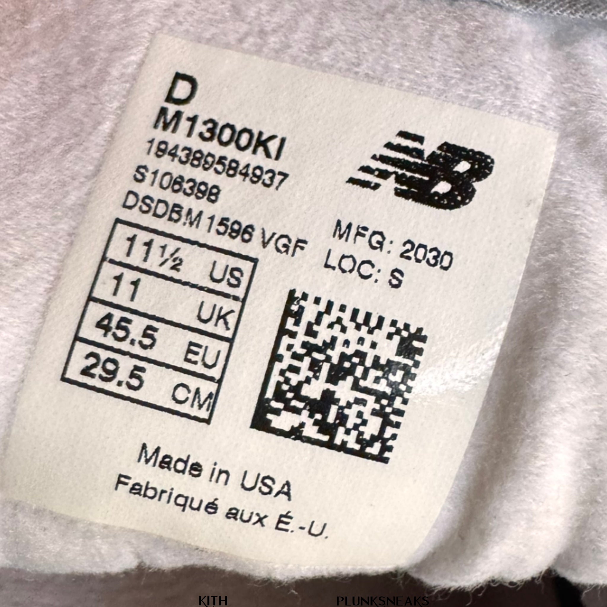 Kith New Balance 1300 MiUSA Mauve Sole 2020 (USED)