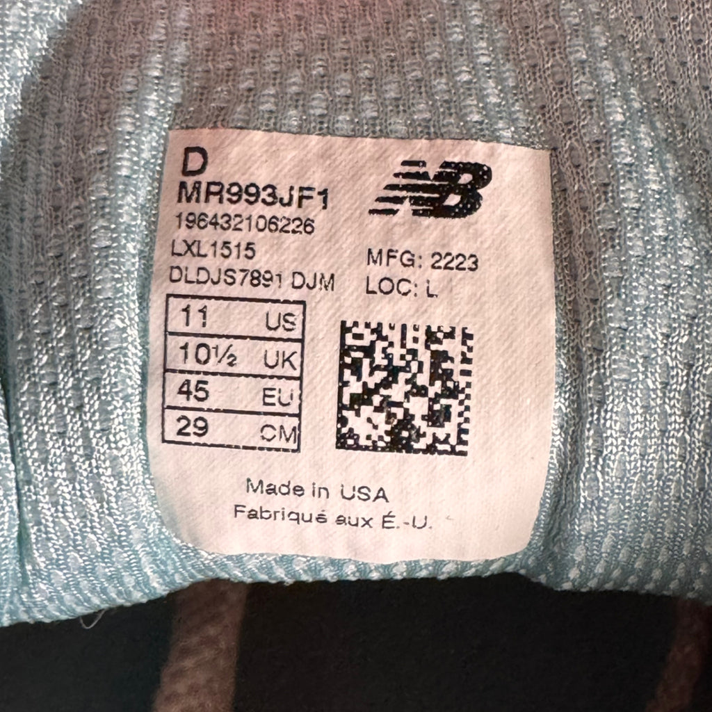 Joe Freshgoods New Balance 993 MiUSA Performance Art Arctic Blue 2022 (USED)