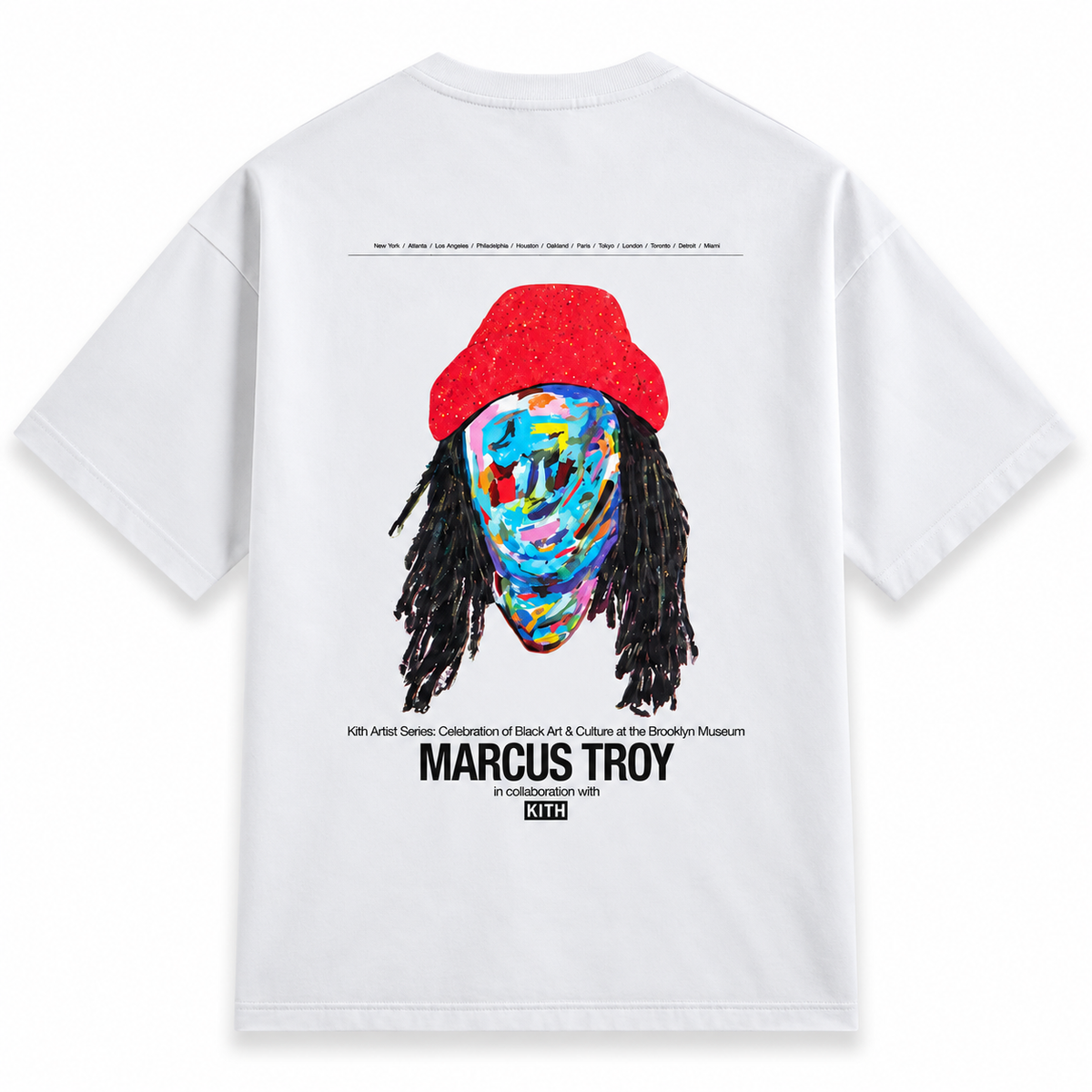 Kith Artist Series Marcus Troy Gallery Tee White 2025