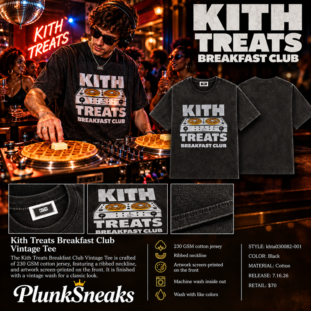 Kith Treats Breakfast Club DJ Vintage Tee Black 2026