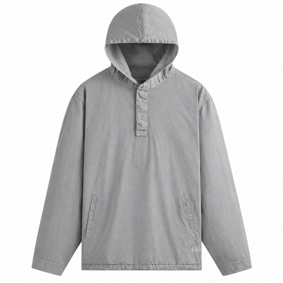 Kith Washed Cotton Adler Hooded Pullover Light Indigo 2022 (USED)