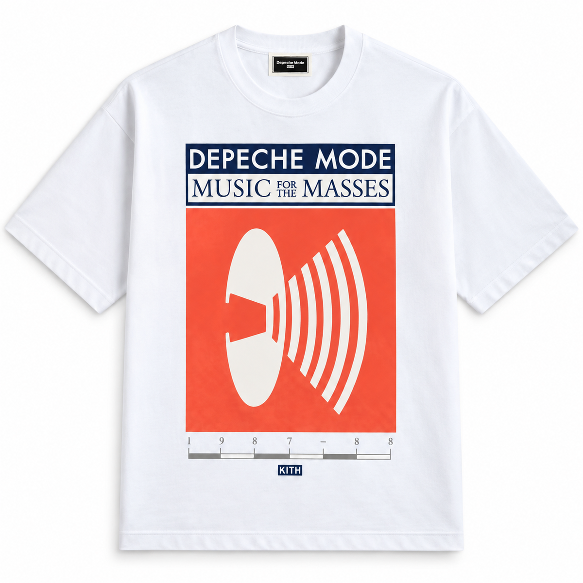 Kith Records for Depeche Mode Masses Tour Vintage Alex Tee White 2026