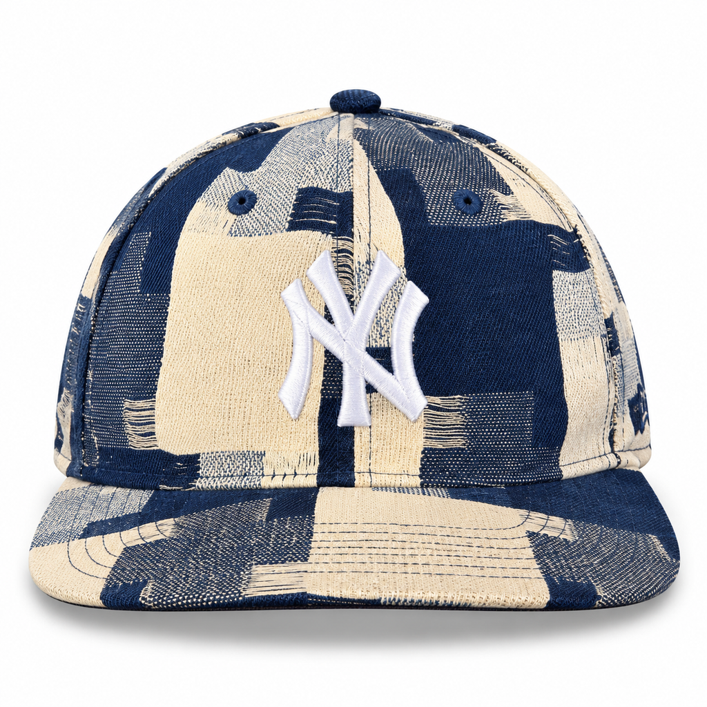 Kith ‘47 for the New York Yankees Jumbo Houndstooth LS Franchise Fitted Cap Cyanotype 2024 (USED)