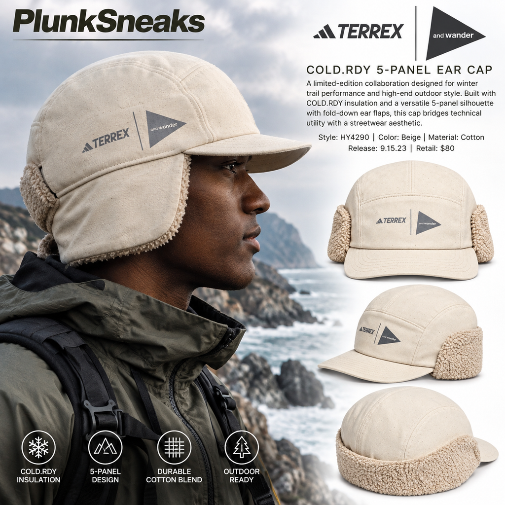 adidas Terrex + and WANDER COLD.RDY 5 Panel Ear Cap 2023