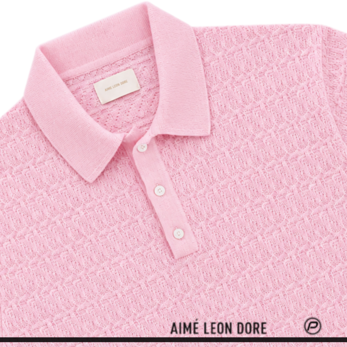 Aimé Leon Dore Merino Wool Polo Blush 2023 (USED)