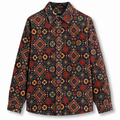 Kith Printed Wide Wale Cord Apollo Shirt 2023 (USED)