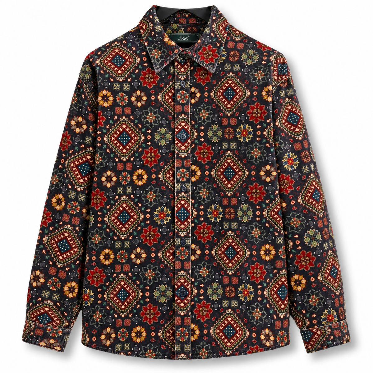 Kith Printed Wide Wale Cord Apollo Shirt 2023 (USED)
