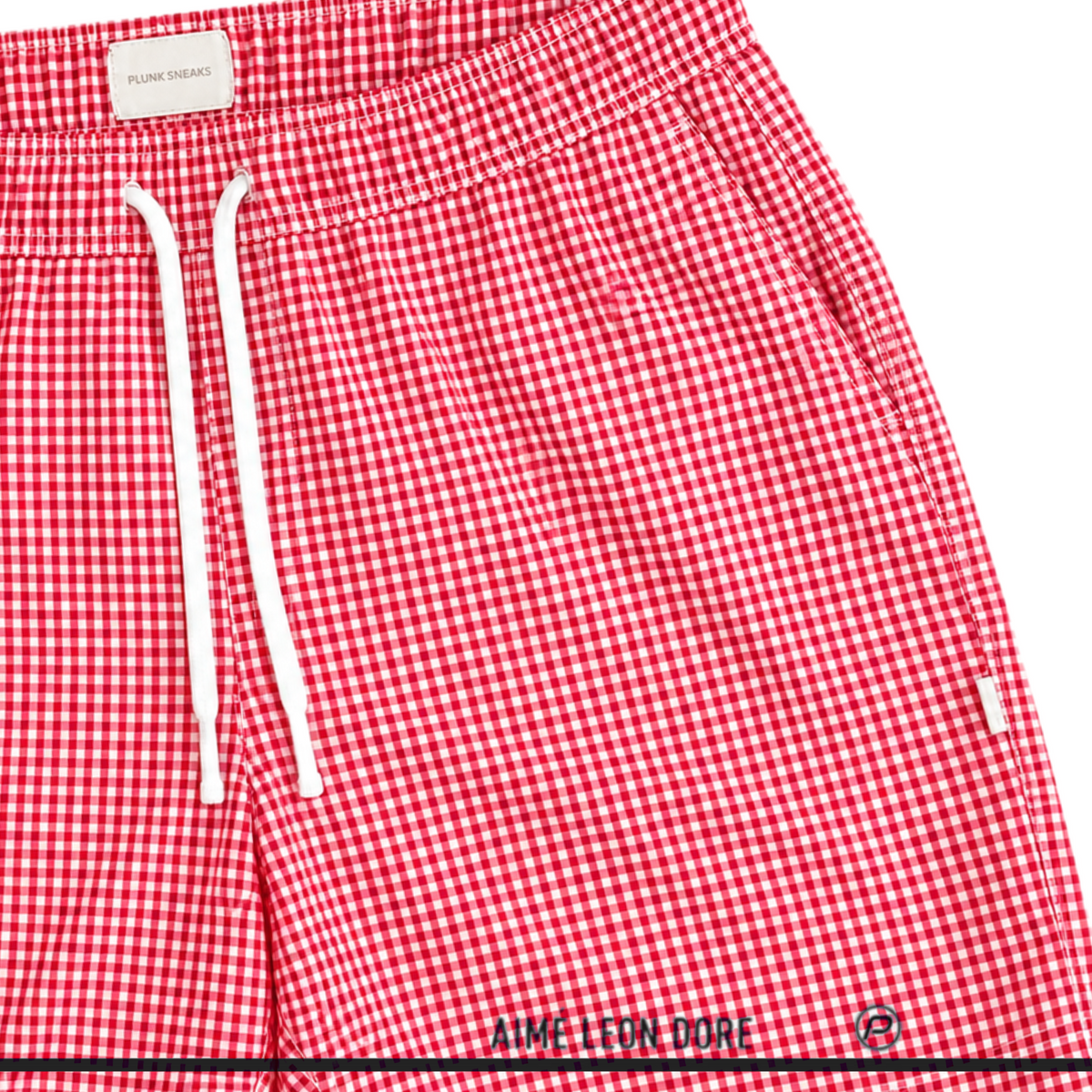 Aime Leon Dore Gingham Plaid Short Red 2016 (USED)