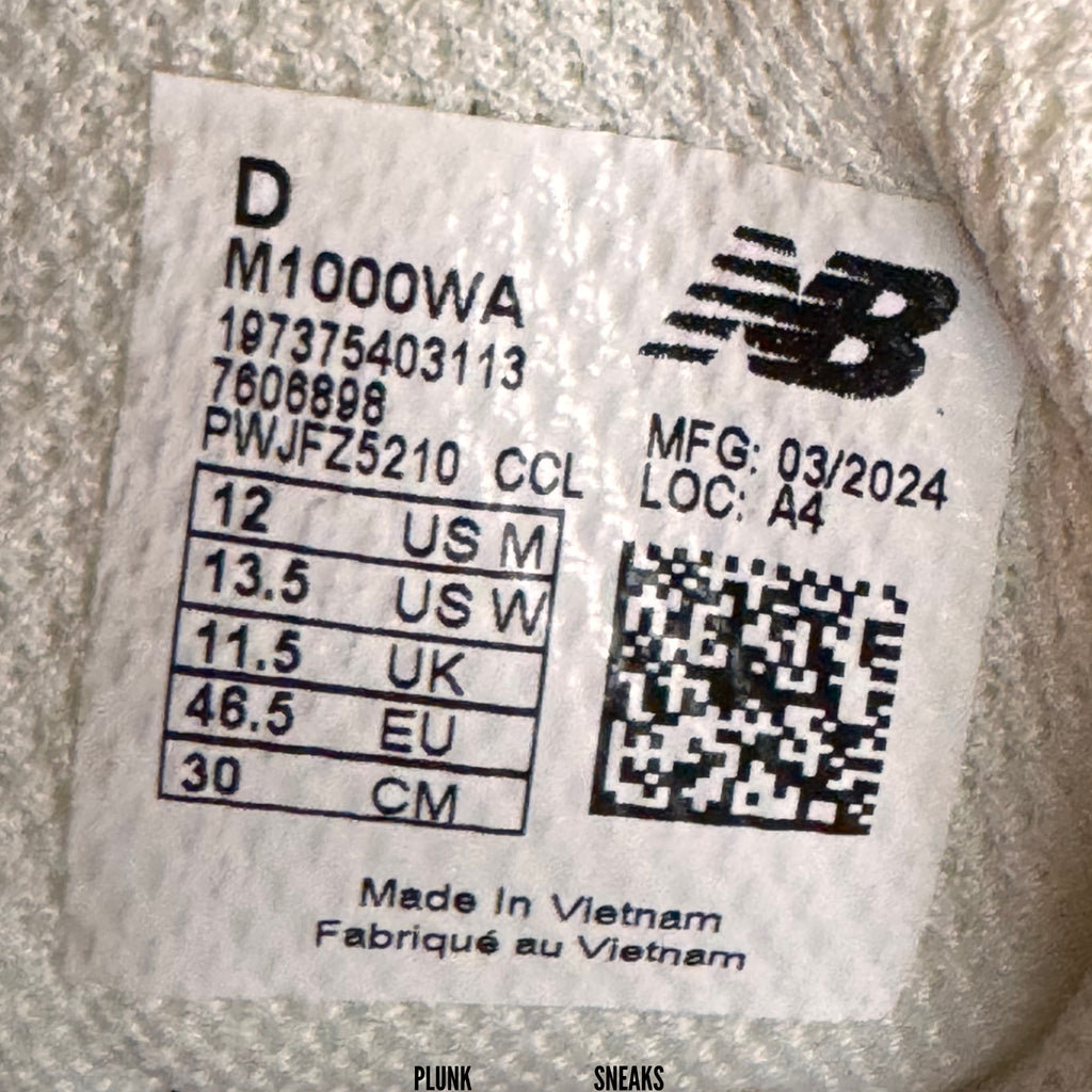 New Balance 1000 Angora Moonrock 2024 (USED)