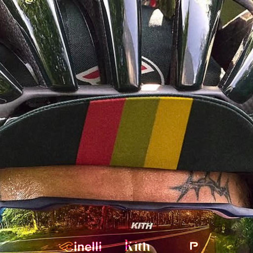Kith for Cinelli Blocked Printed Cycling Cap