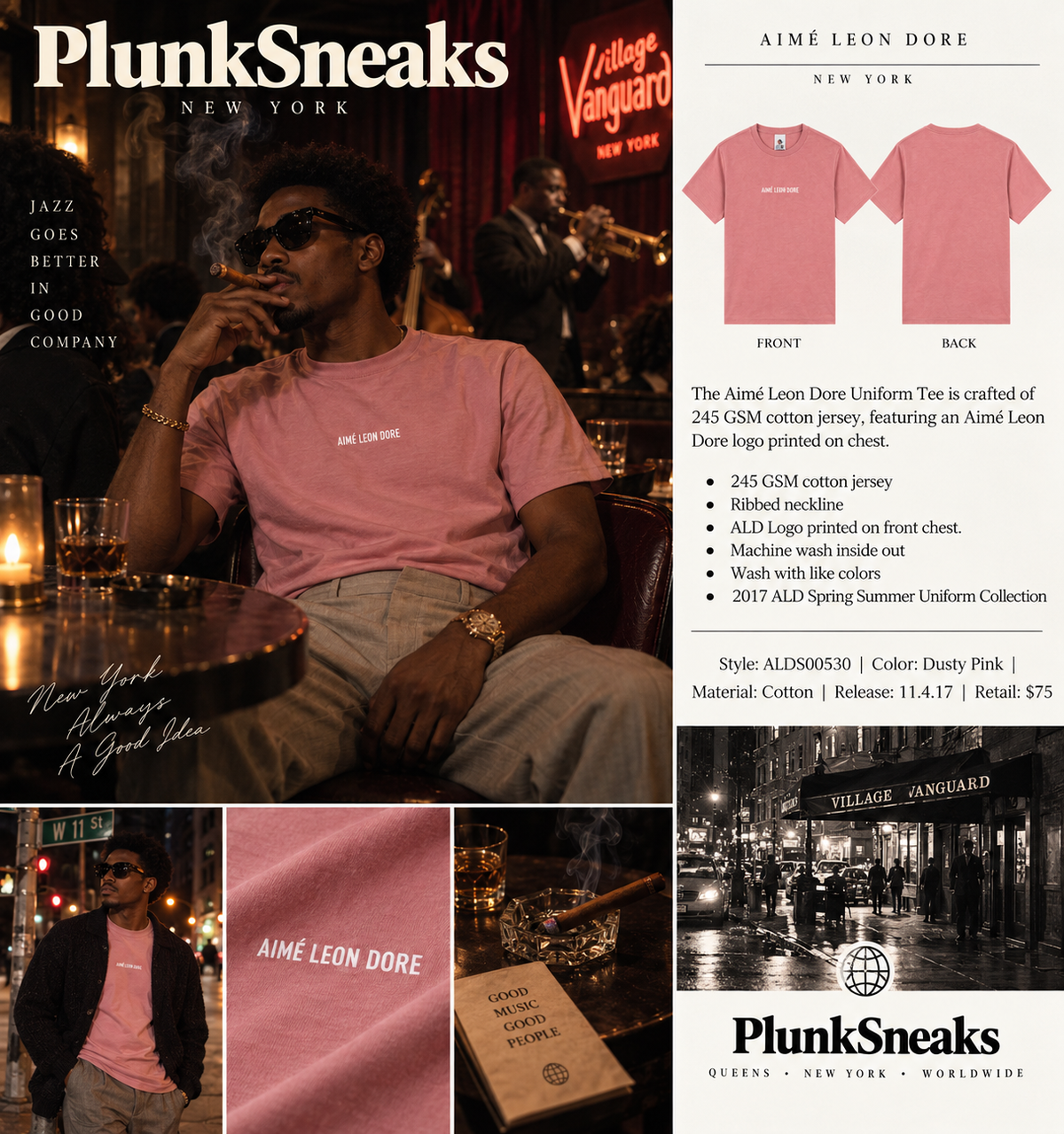 Aime Leon Dore Uniform Tee 2017 (USED)
