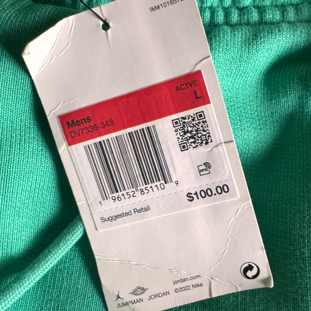 Air Jordan 1 KO x Union LA Fleece Sweatpants Kinetic Green/Coconut Milk (USED)