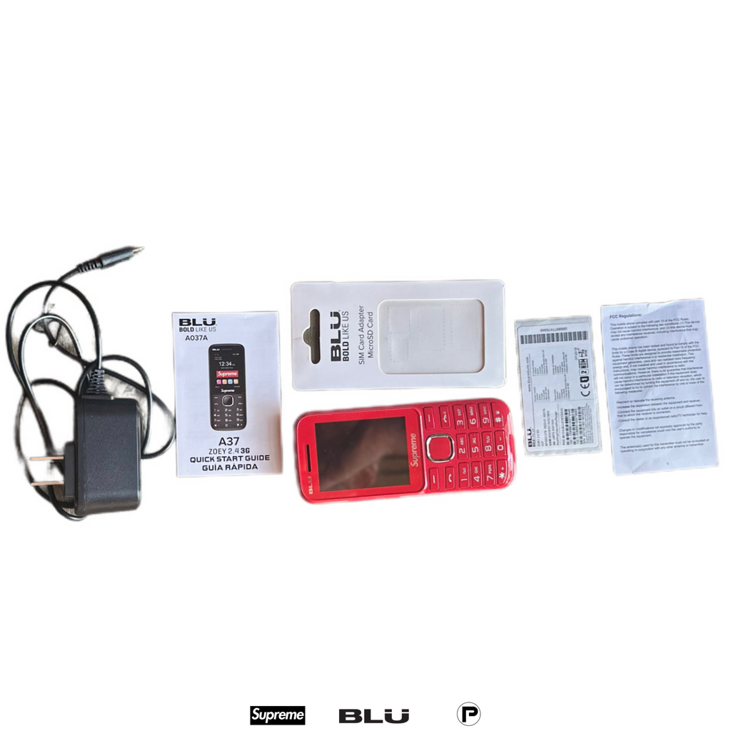 Supreme BLU Burner Phone Red 2019