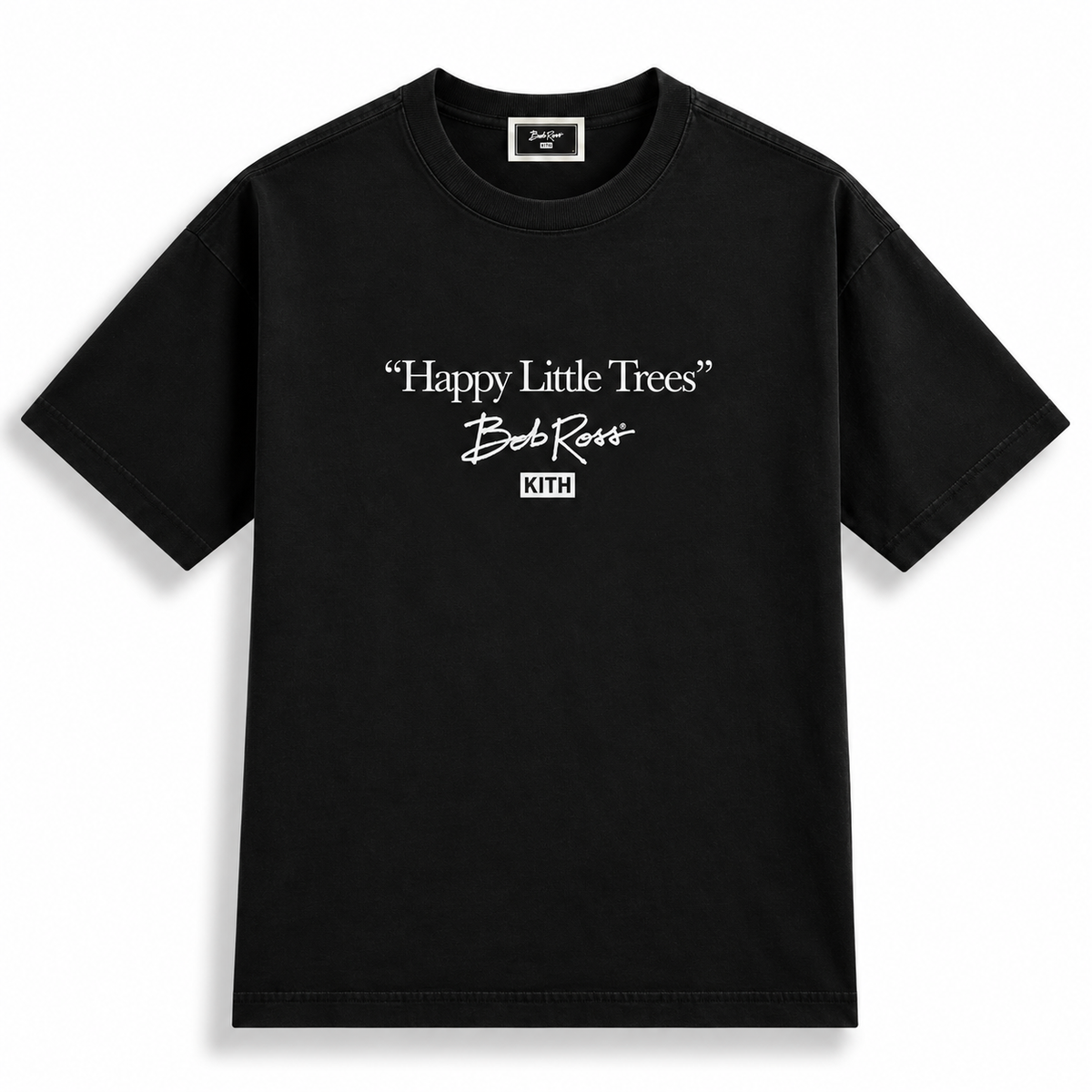 Kith for Bob Ross Little Trees Script Tee Black 2026