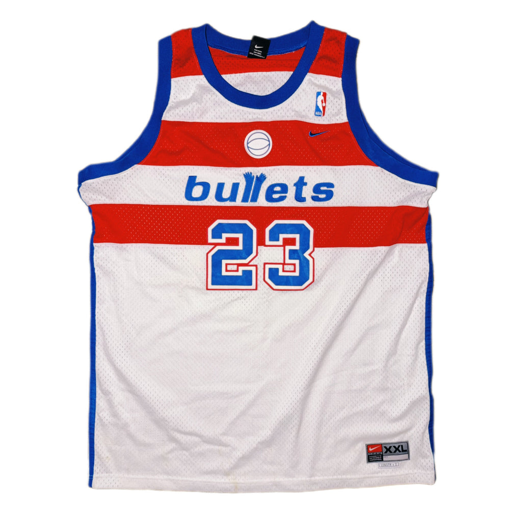 Nike Washington Bullets Micheal Jordan Swingman Vintage Jersey White 2002 (USED)