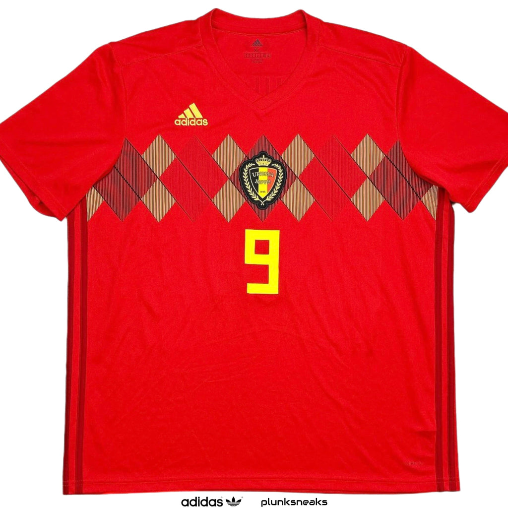 adidas Belgium National Team World Cup Home Romelu Lukaku Jersey 2018 (USED)