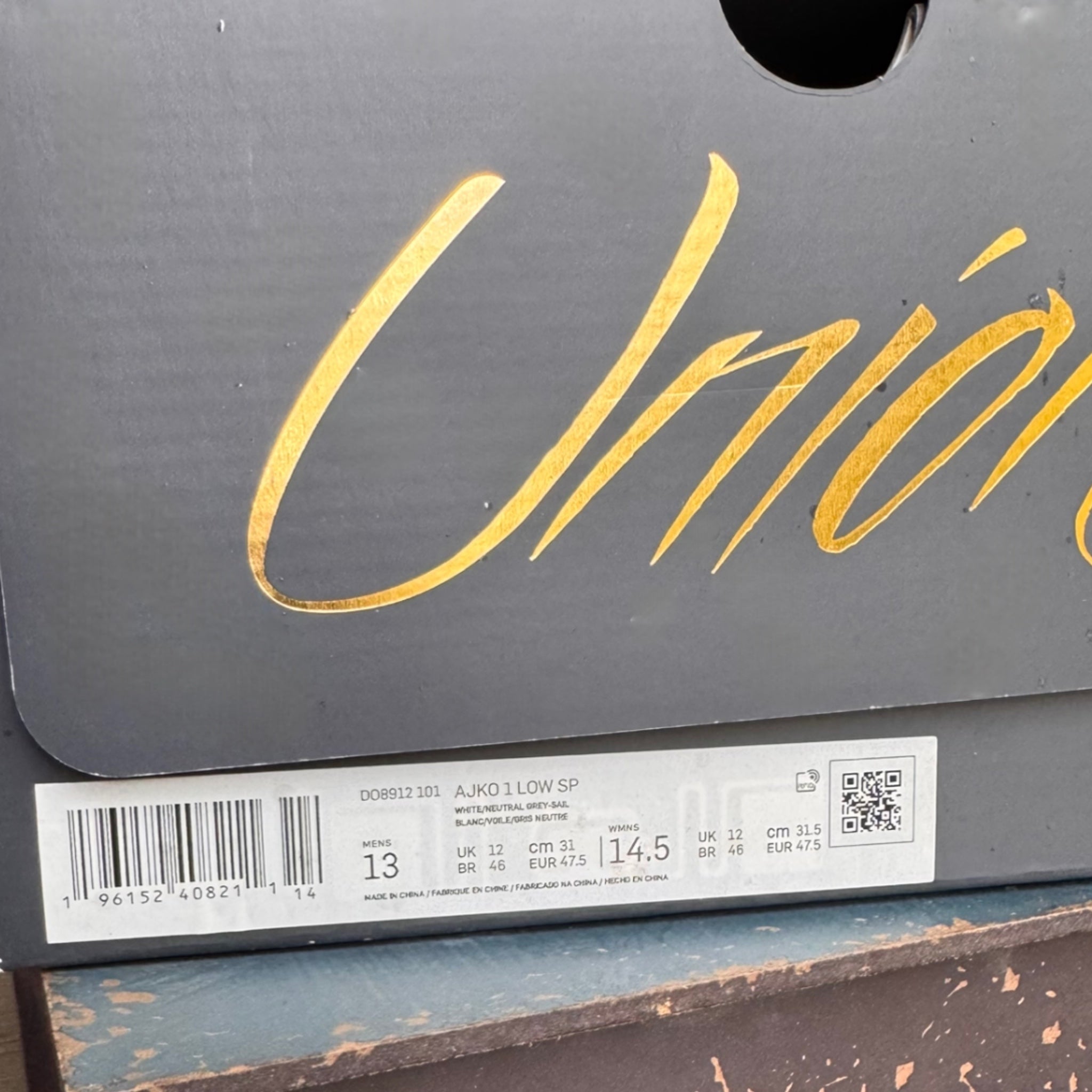 Union LA Air Jordan 1 KO Low White Neutral Grey 2023 (USED)