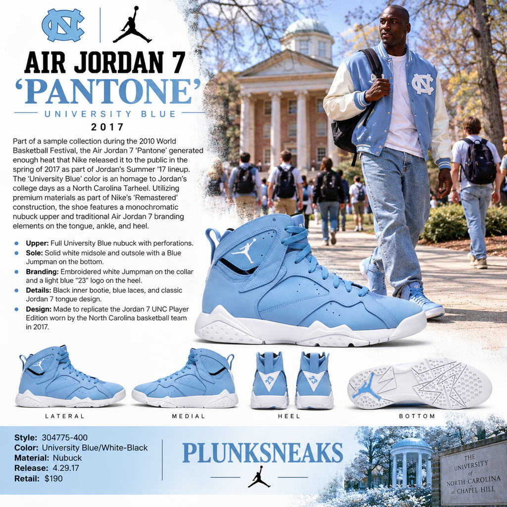 Air Jordan 7 Retro UNC Pantone 2017 (USED)