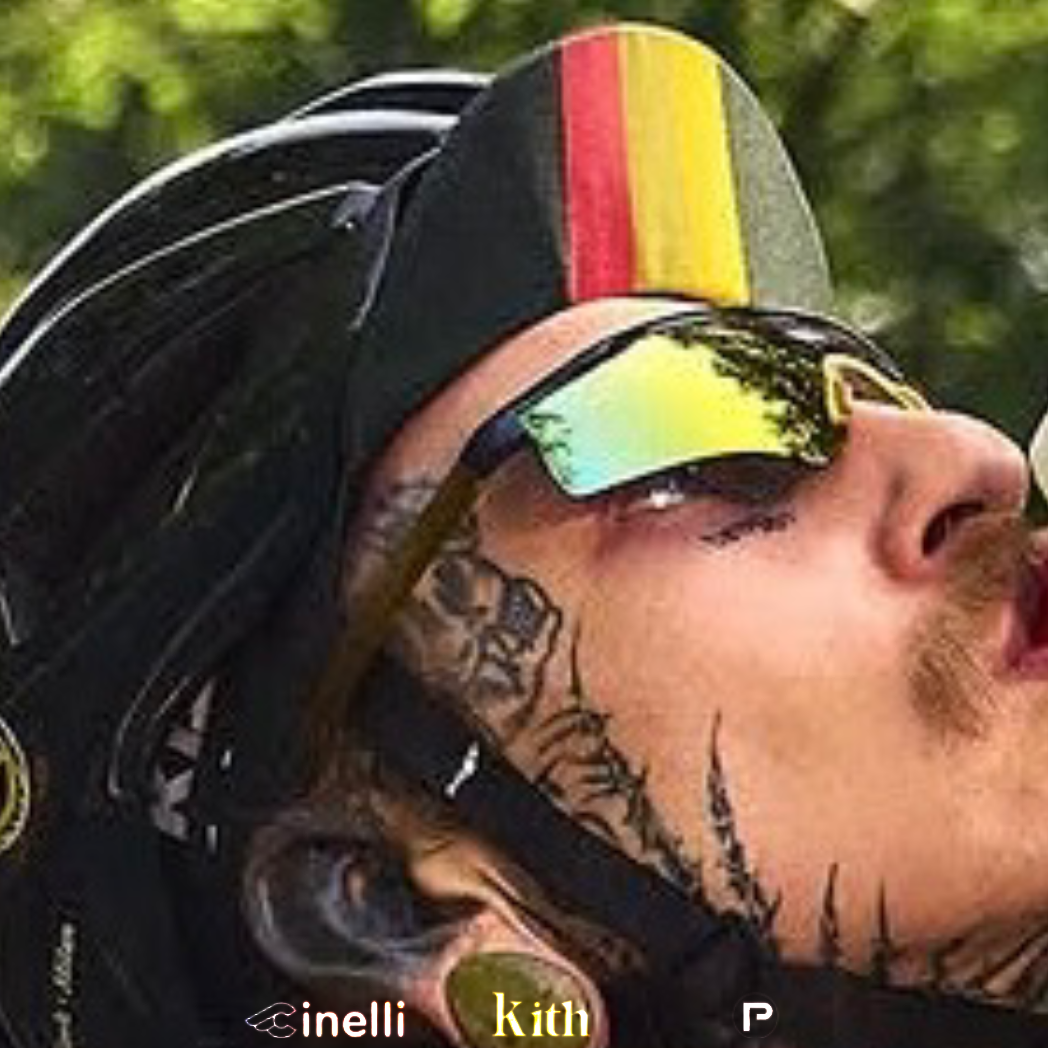 Kith for Cinelli Blocked Printed Cycling Cap