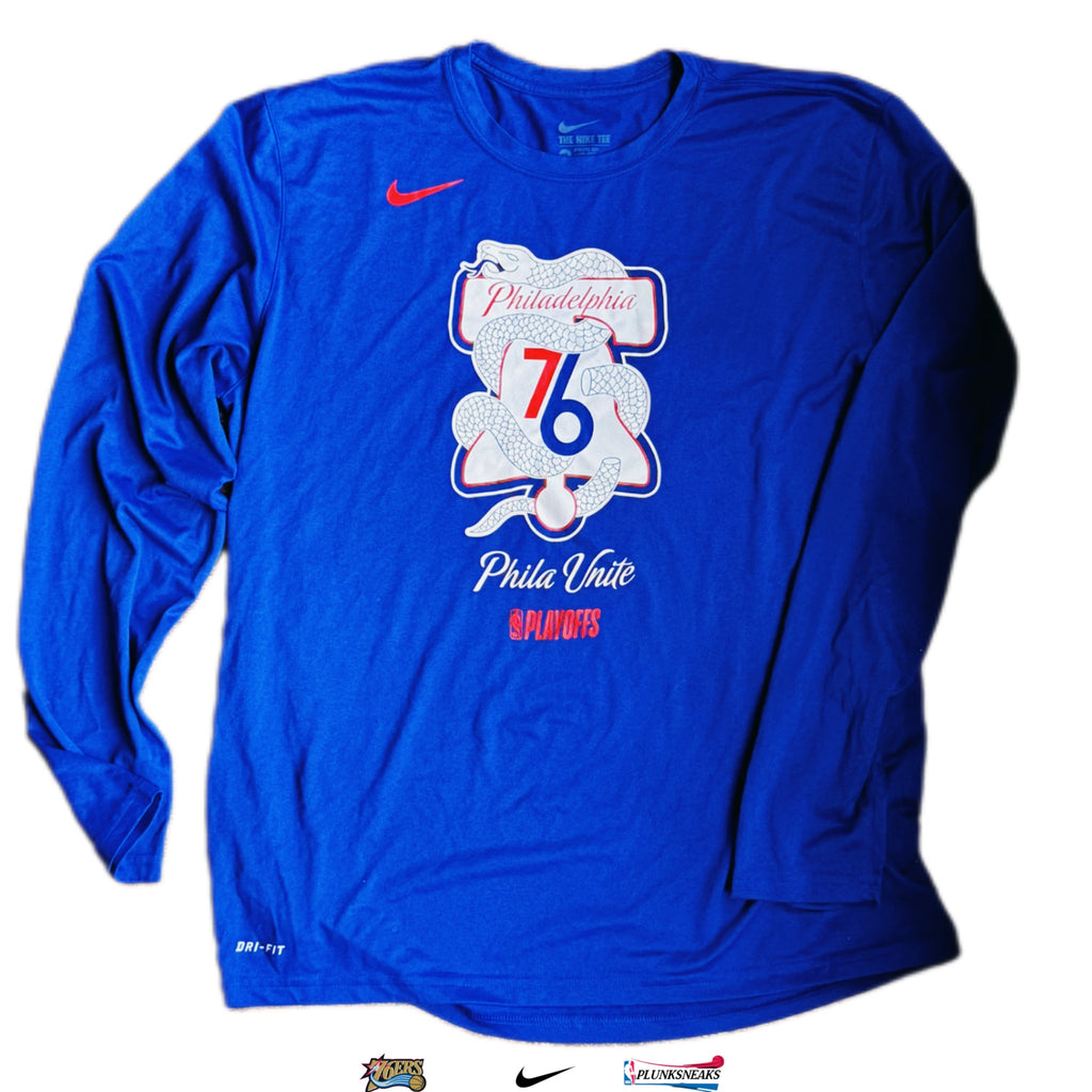 Nike Dri-Fit Philadelphia 76ers 2019 NBA Playoff Long Sleeve Tee