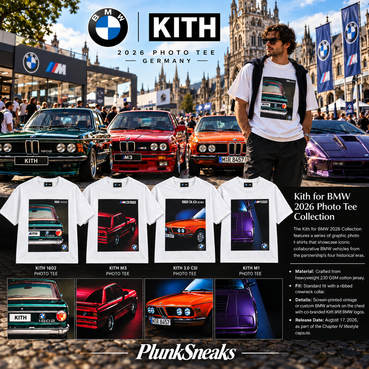 Kith for BMW CSi 3.0 Photo Tee White 2026