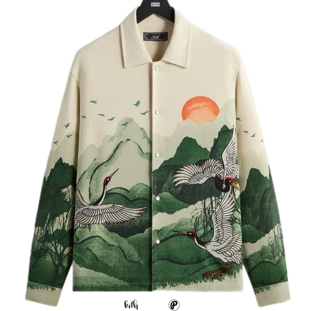 Kith Crane Horizon Long Sleeve BCO Shirt Waffle 2026