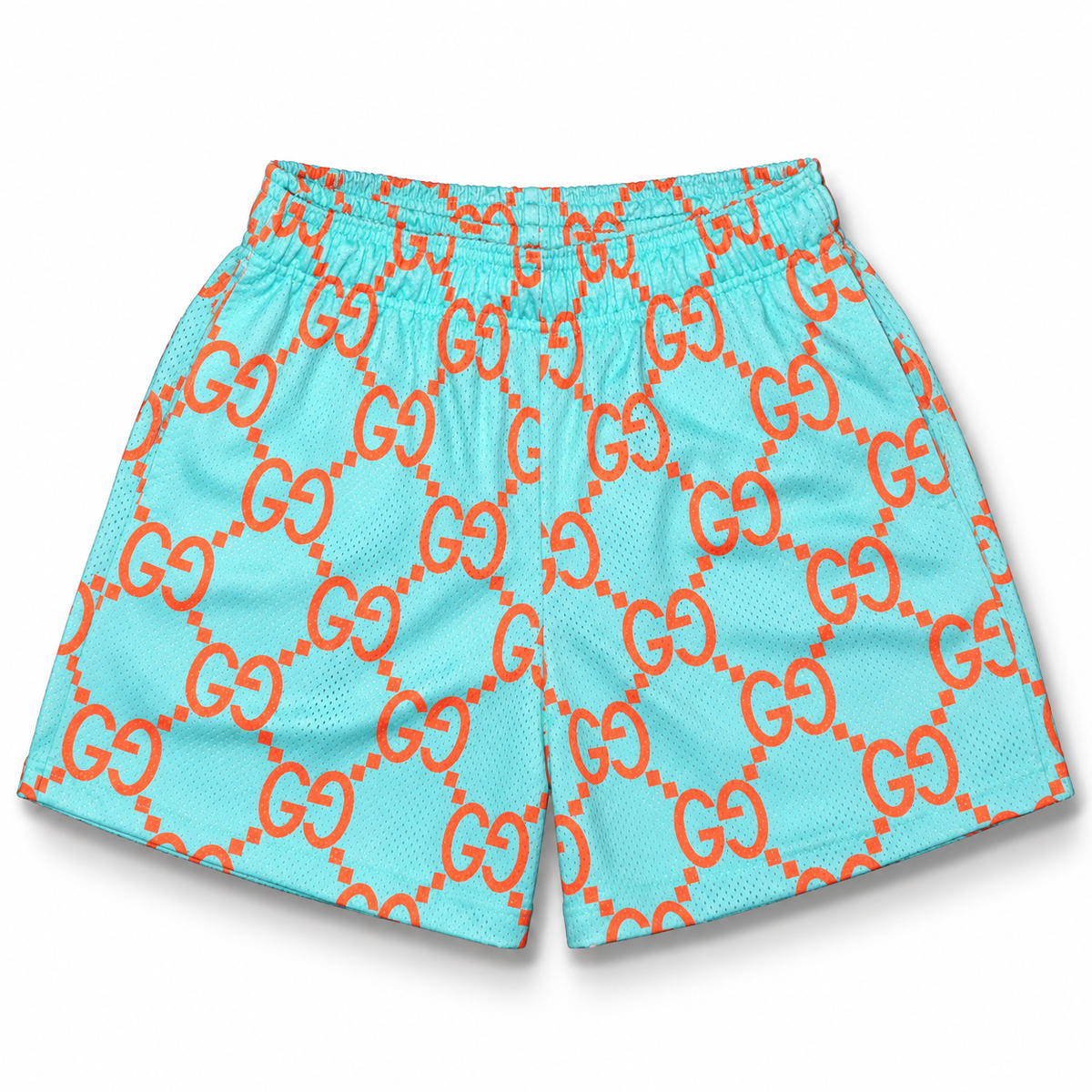 Bravest Studios Gucci-Inspired Mesh Monogram Shorts Miami 2021 (USED)