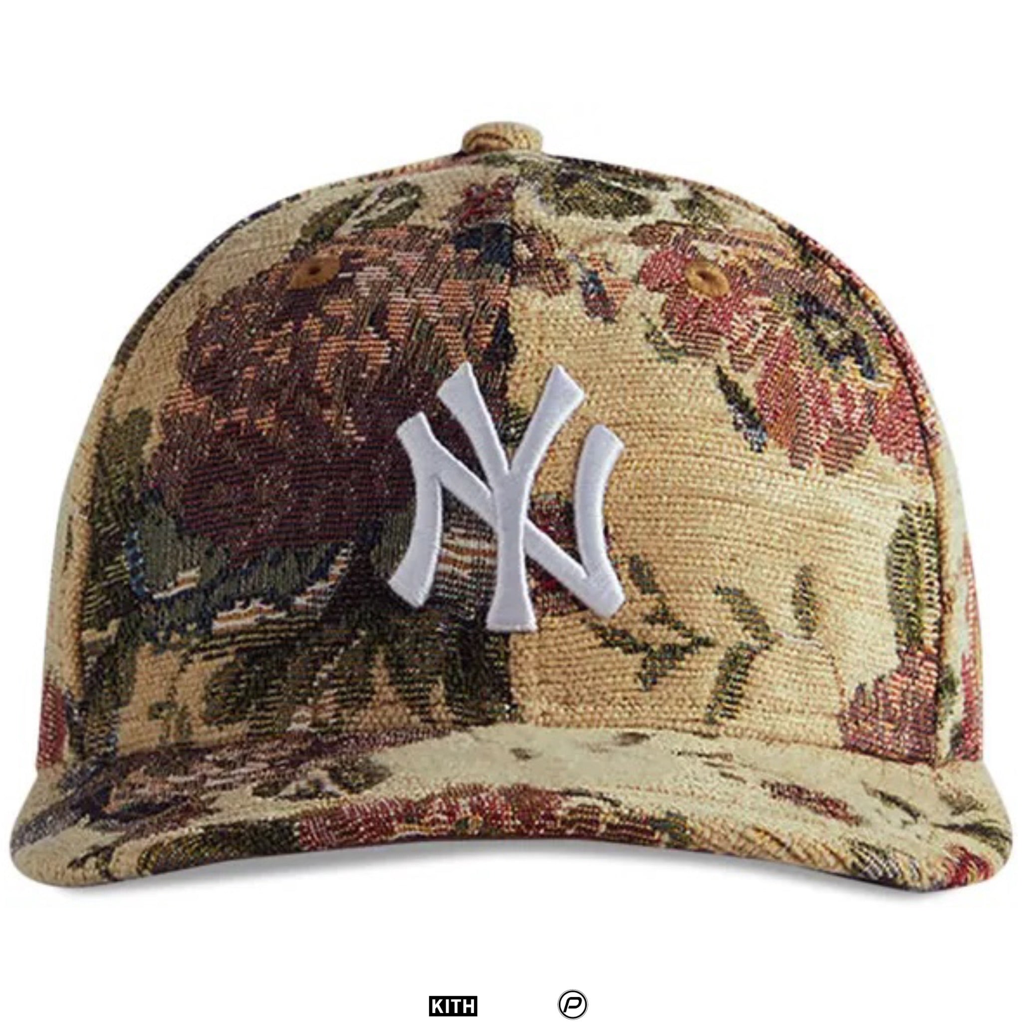 Kith x New Era For New York Yankees Tapestry Floral Waldorf Low Profile Cap 'Highland' 2022 (USED)