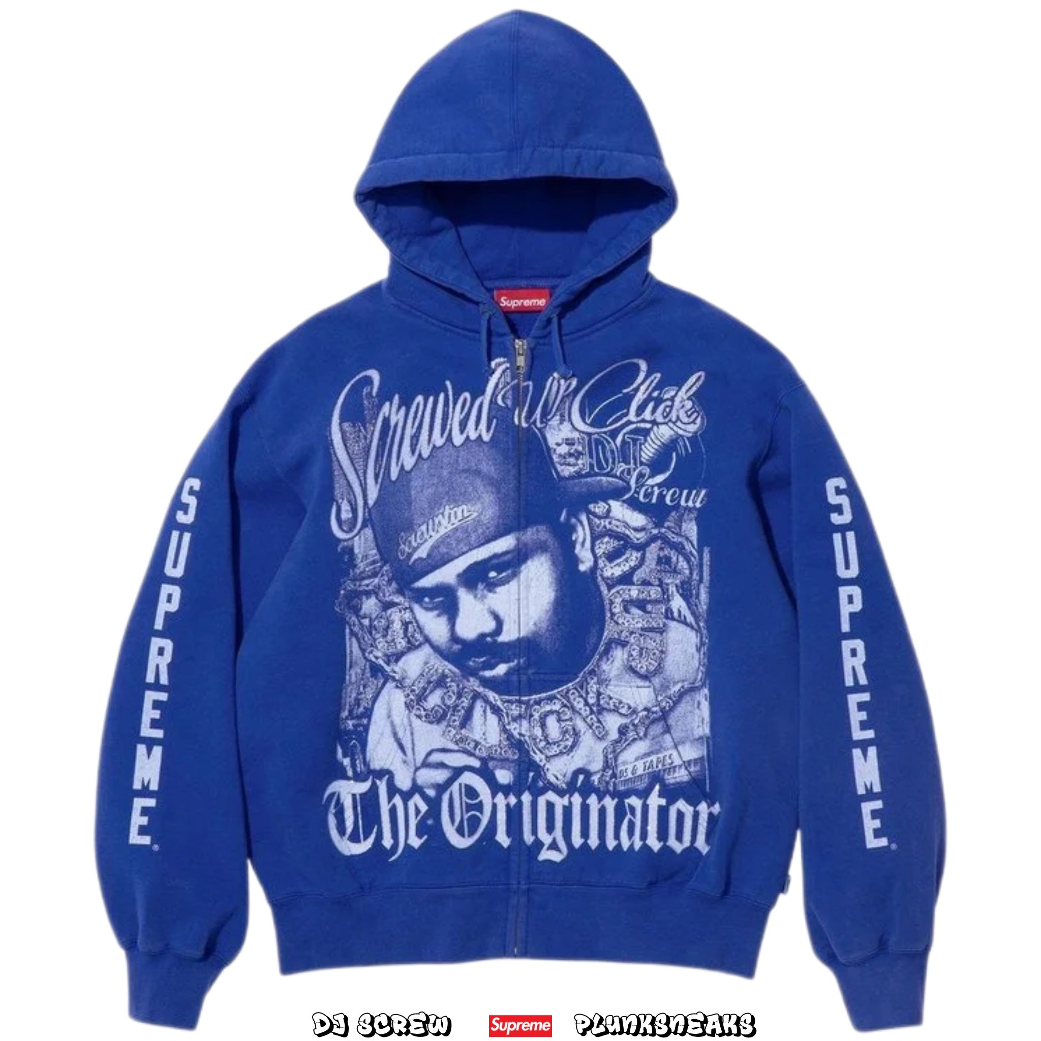Supreme x DJ Screw Zip Up Hoodie