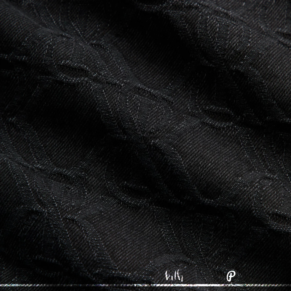 Kith Jacquard Crest Apollo Shirt Black 2026