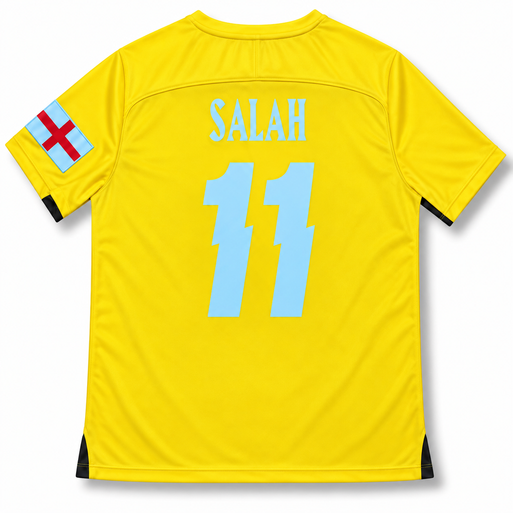 Nike London Custom KitBuilder Football Mohamed Salah Jersey Maize 2018 (USED)