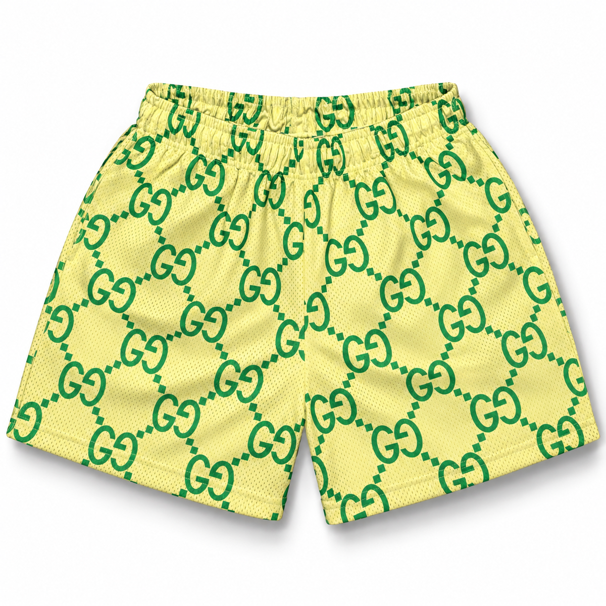 Bravest Studios Gucci-Inspired Mesh Monogram Shorts Sprite 2021 (USED)