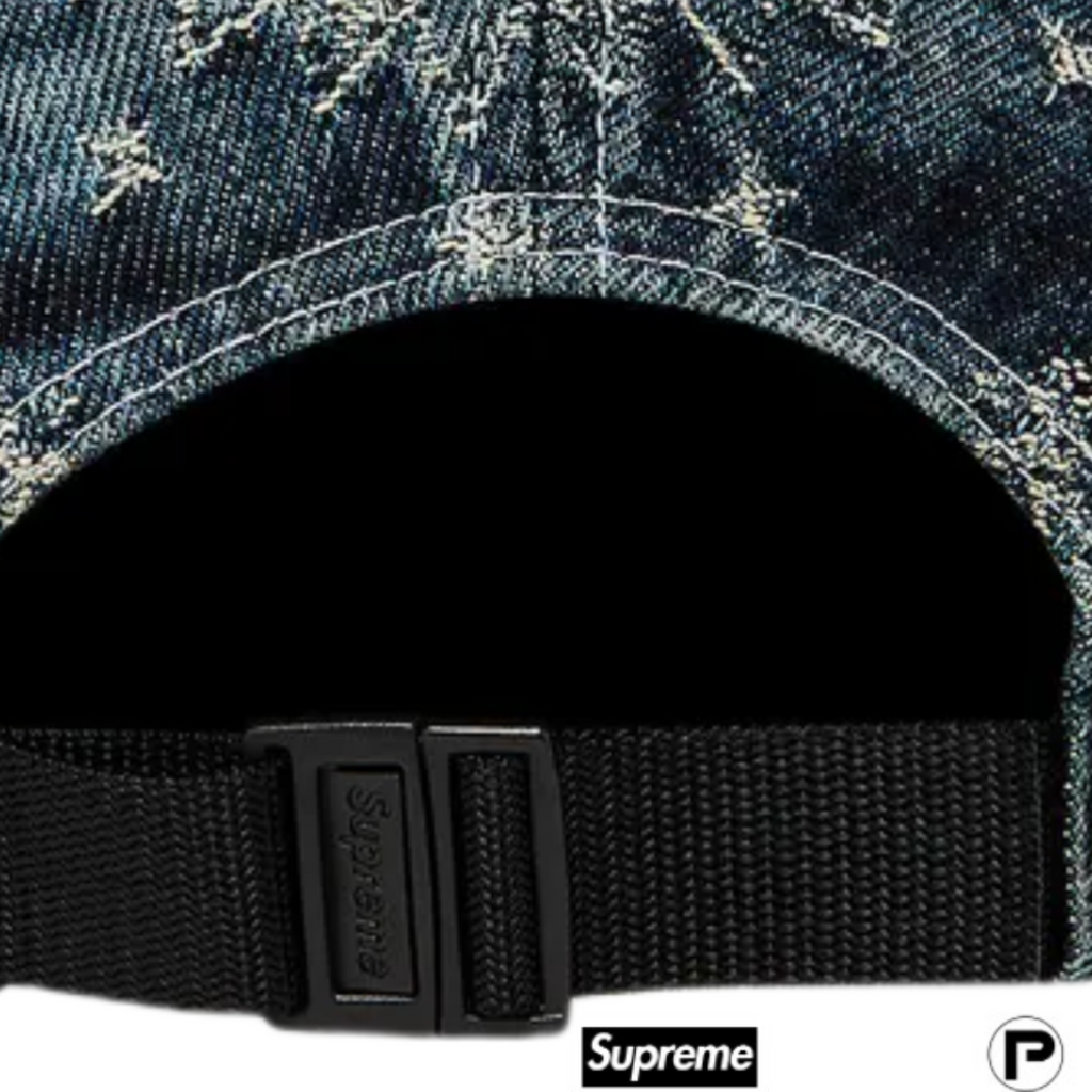 Supreme Bandana Jacquard Paisley Denim Camp Cap 2025