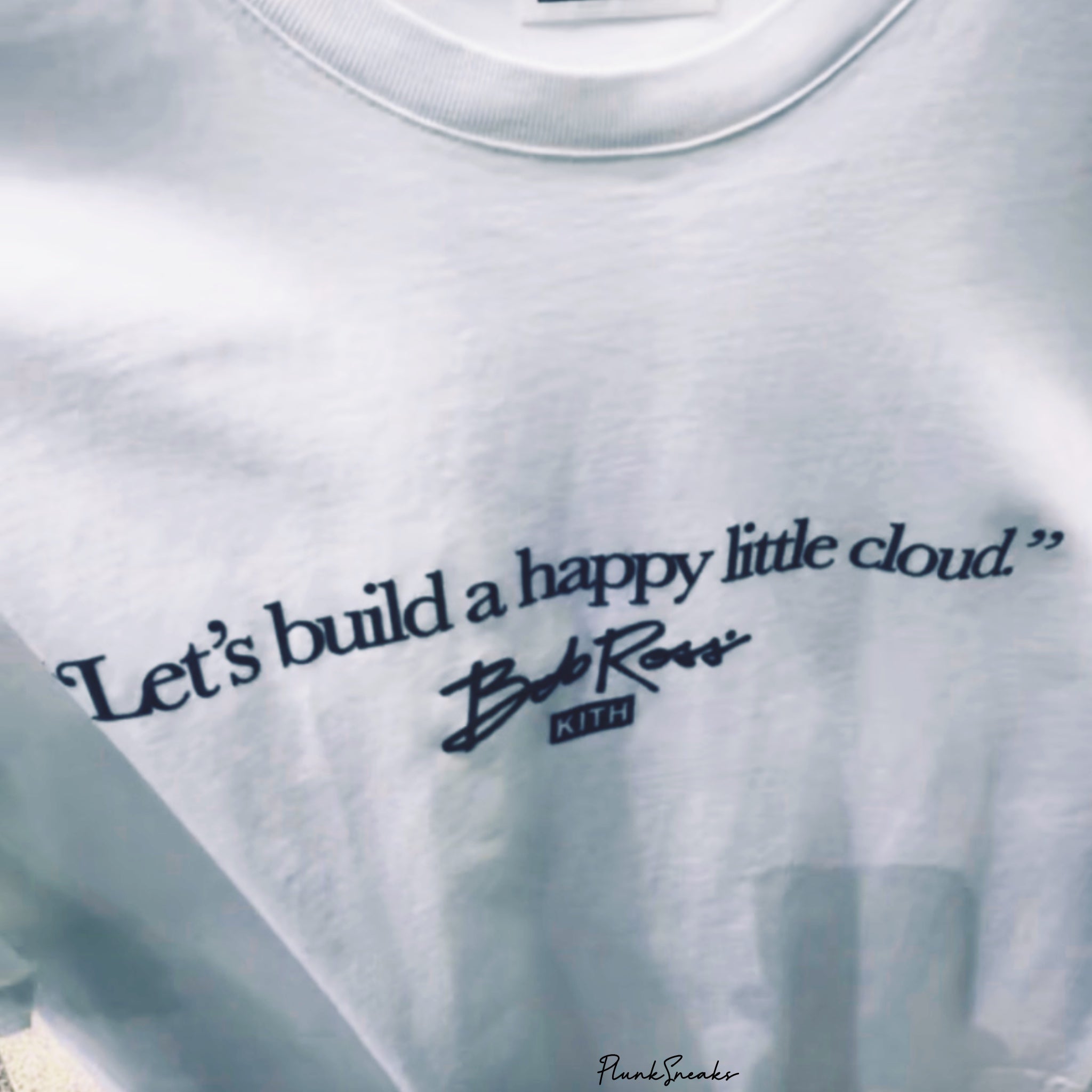 Kith for Bob Ross Happy Clouds Script Tee | Store Exclusive