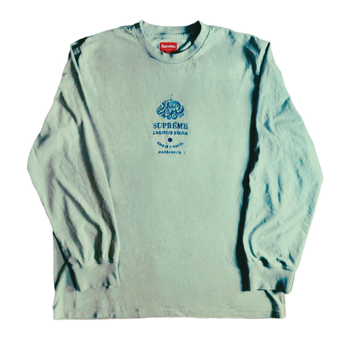 Supreme Marrakech Long Sleeve Tee Olive 2019 (USED)