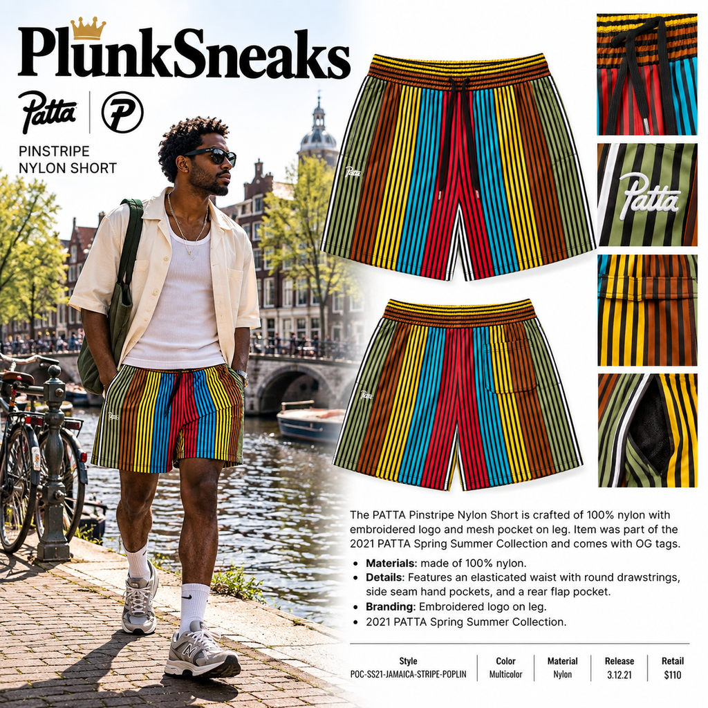 Patta Jamaican Striped Poplin Short 2021 (NEW-)