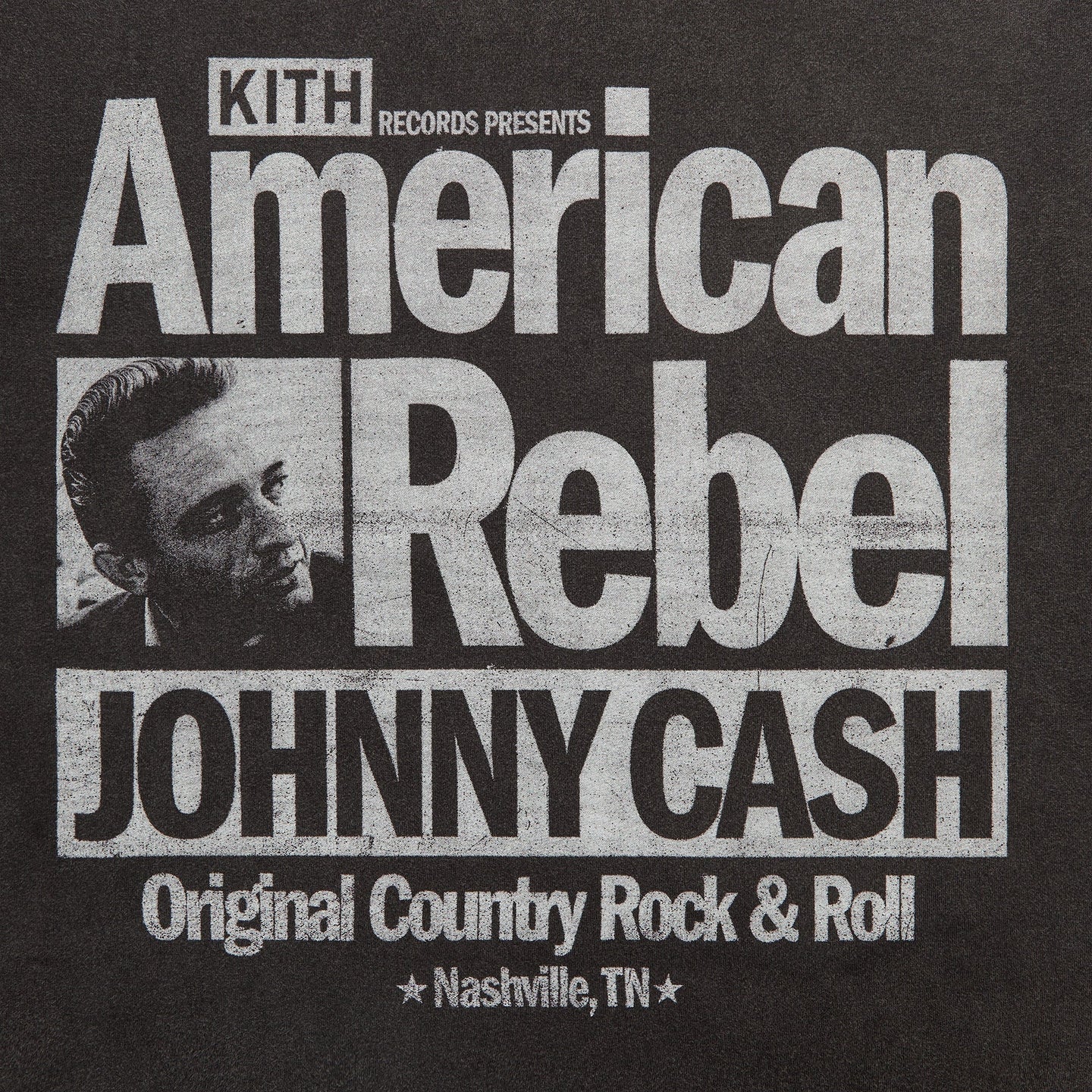 Kith Records for Johnny Cash American Rebel Vintage Tee | Store Exclusive