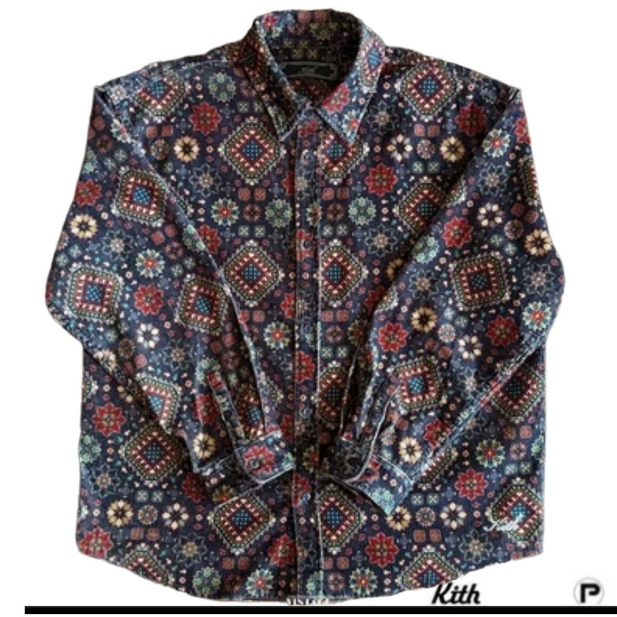 Kith Printed Wide Wale Cord Apollo Shirt 2023 (USED)