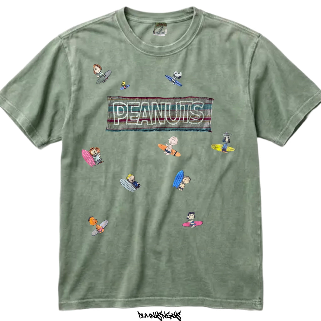 Peanuts All-Over Surf Crew Vintage Tee