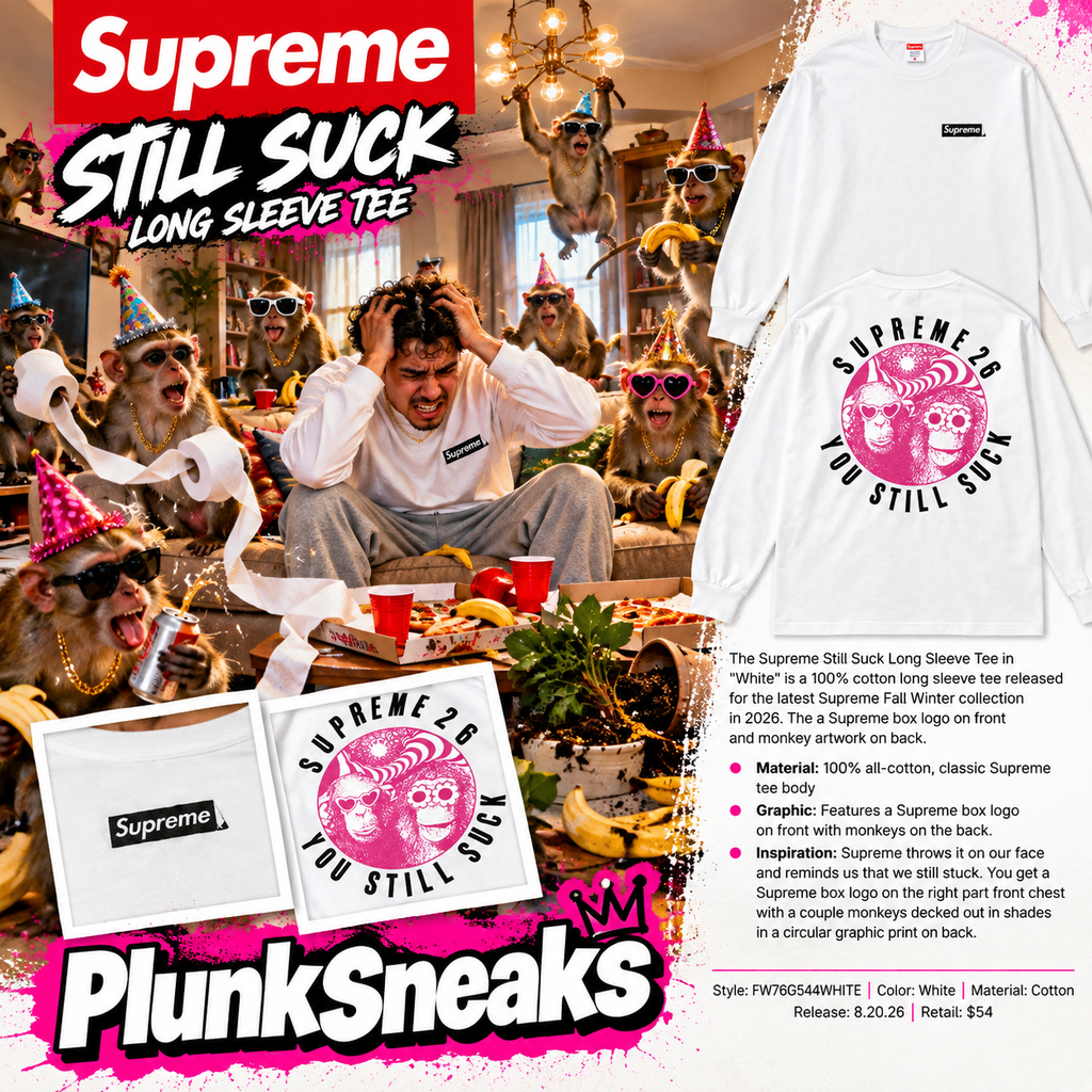 Supreme Still Suck Long Sleeve Tee White 2026