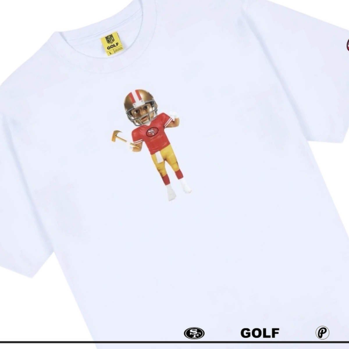 GOLF WANG Tyler The Creator San Francisco 49ers Bobblehead Tee White 2024