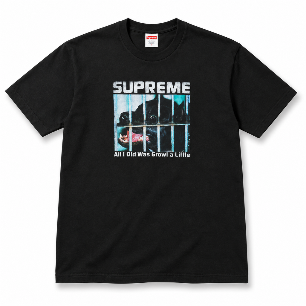 Supreme Growl Tee Black 2026