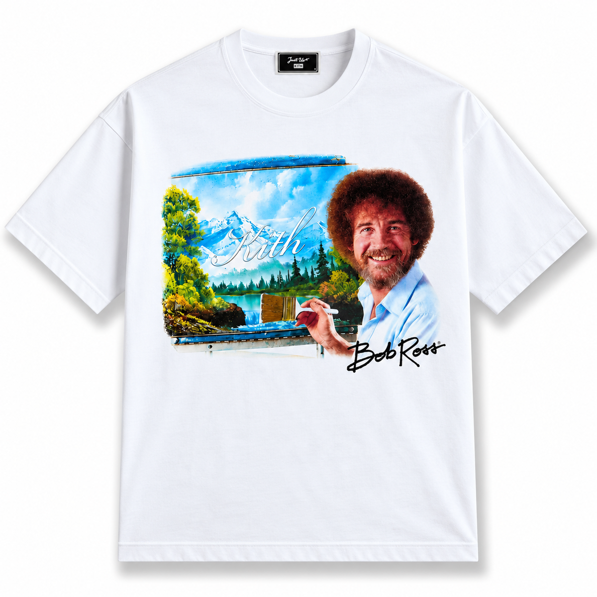 Kith for Bob Ross Portrait Tee White 2026