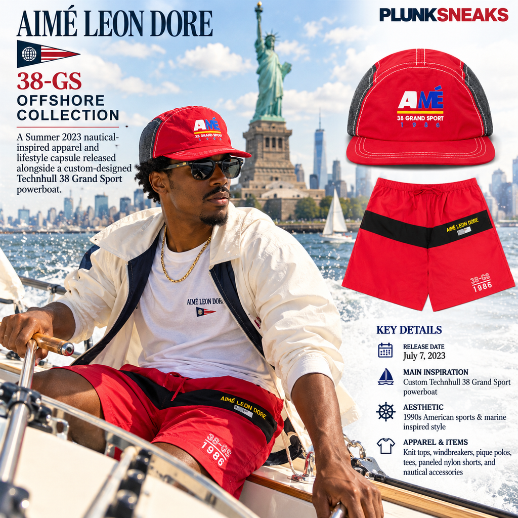 Aimé Leon Dore 38-GS Offshore Paneled Short Red 2023