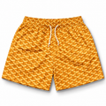 Mr Remade Goyard-Inspired Mesh Monogram Shorts Golden Yellow 2021 (USED)